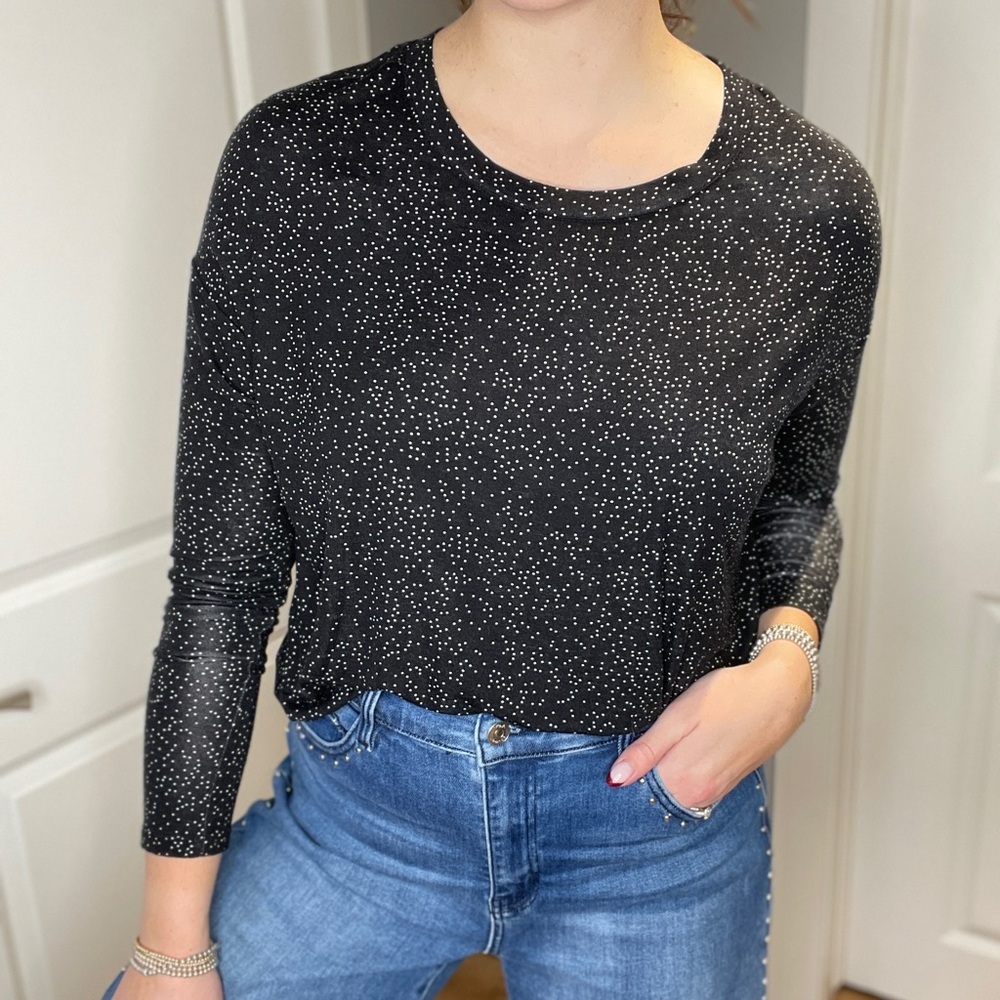 Gap Black and White Polka Dot Top - Picture 4 of 6